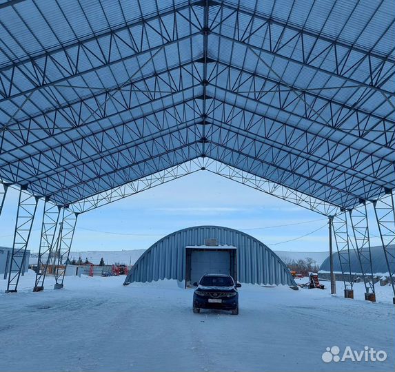 Фермы перекрытия металлические из профильной трубы