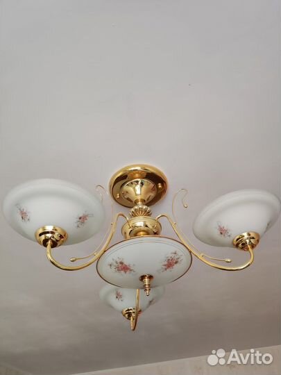 Люстра потолочная подвесная, бра б/у
