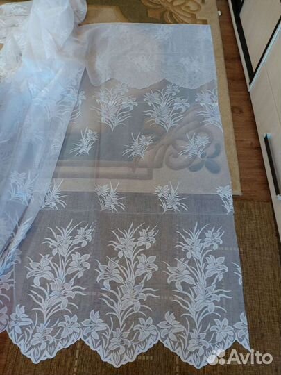 Тюль новая с ламбрекеном 2,84 на 4,24