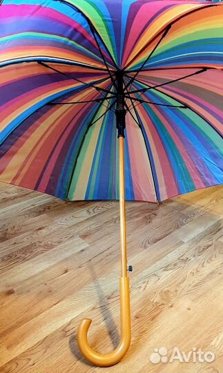 Зонт-трость женский новый. Полуавтомат