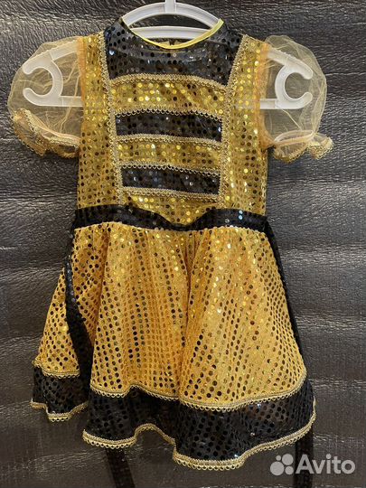 Костюм пчелки на 3-4 года+ в подарок еще 2 наряда
