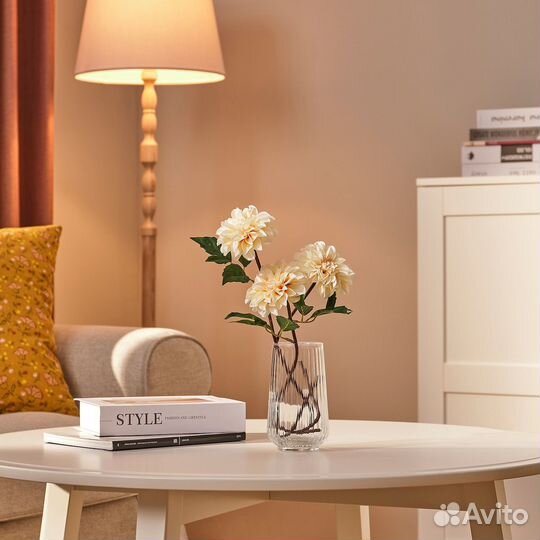 Smycka IKEA 105.825.21 Георгин 43 см Искусственный цветок светло-розовый