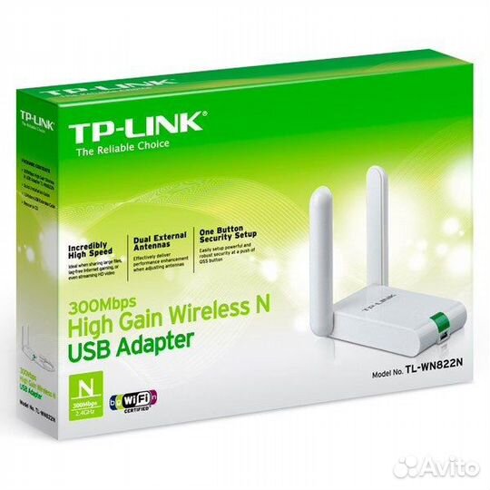 Приемник Wi-Fi TP-Link 300Mbps (TL-WN822N)