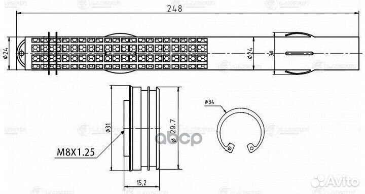 Осушитель конд. LCD2605 luzar