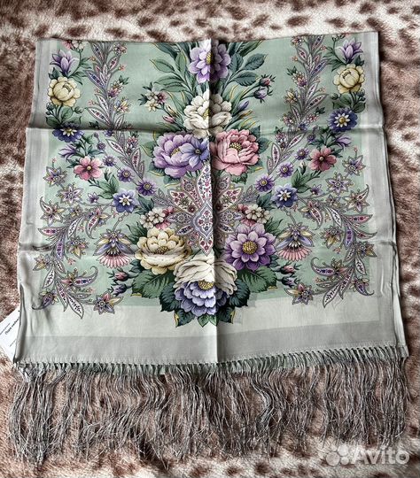 Павловопосадский шарф шелк 100%