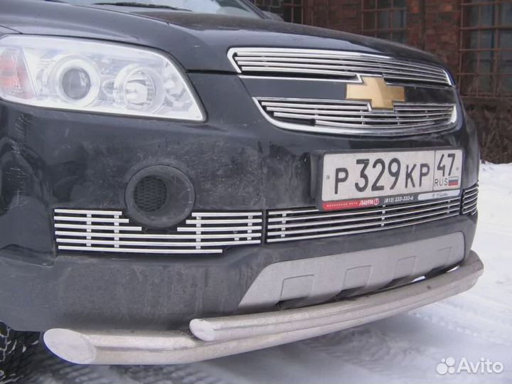 Накладки в передний бампер Chevrolet Captiva 2006+