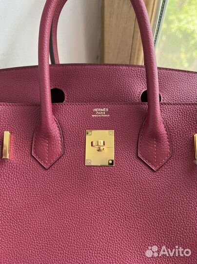 Сумка hermes birkin 30 rouge togo