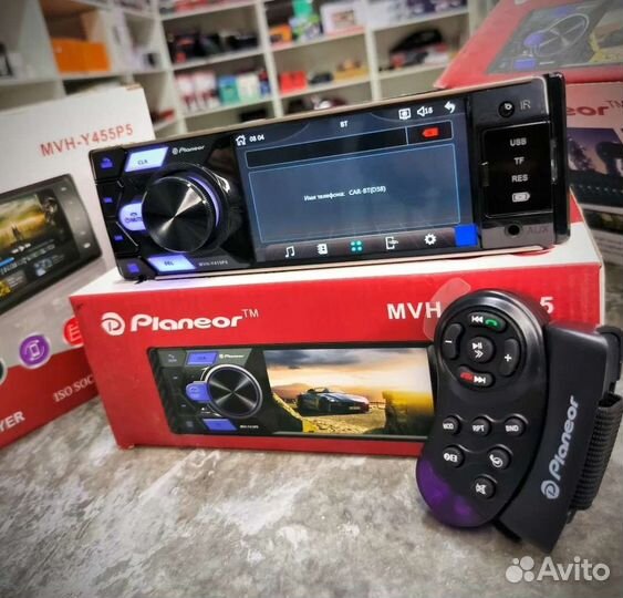 Магнитола Pioneer Дисплеем стандарт 1 din