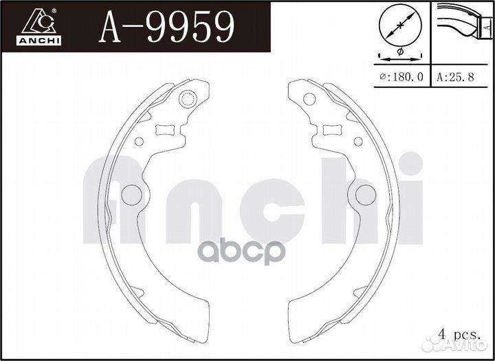 Тормозные колодки барабанные For suzuki, chevro