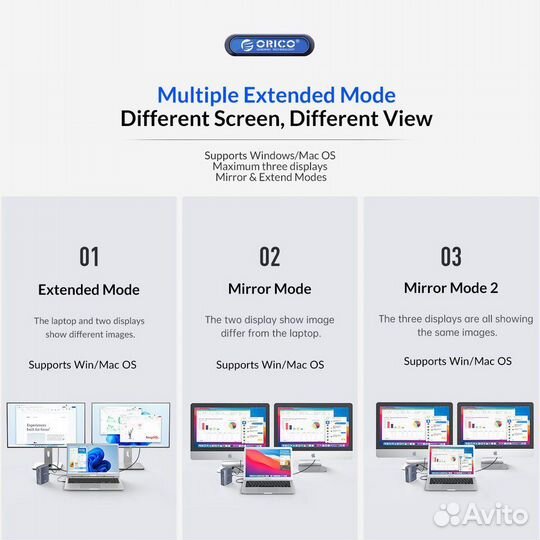 HUB Док станция orico 15in1 CDH-15n Mac apple m1