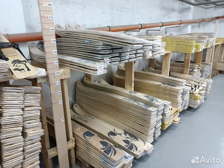 Охотничьи лыжи Маяк Охотник 175х15 см, дерево