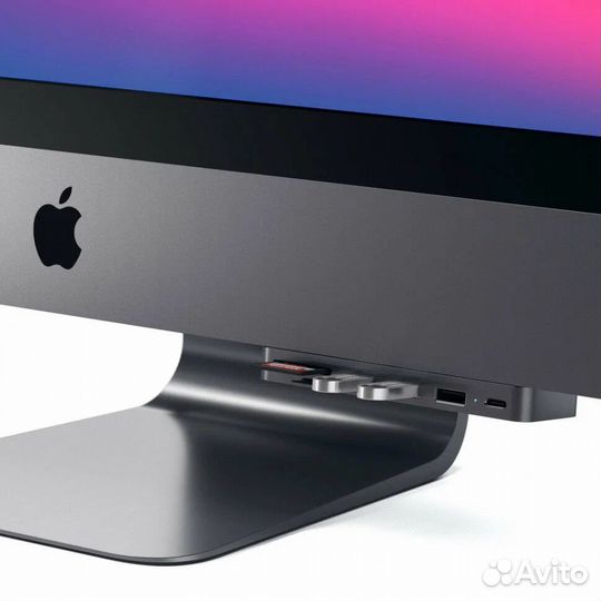 USB-хаб Satechi Aluminum Type-C Clamp Hub Pro gray