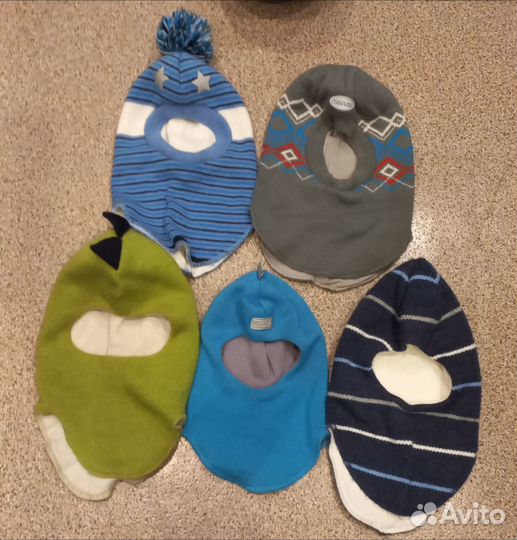 Шапки шлемы зимние и дс для мальчика