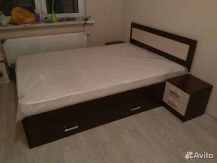 Кровать с ящиками Жаклин 0.9 с ящиками