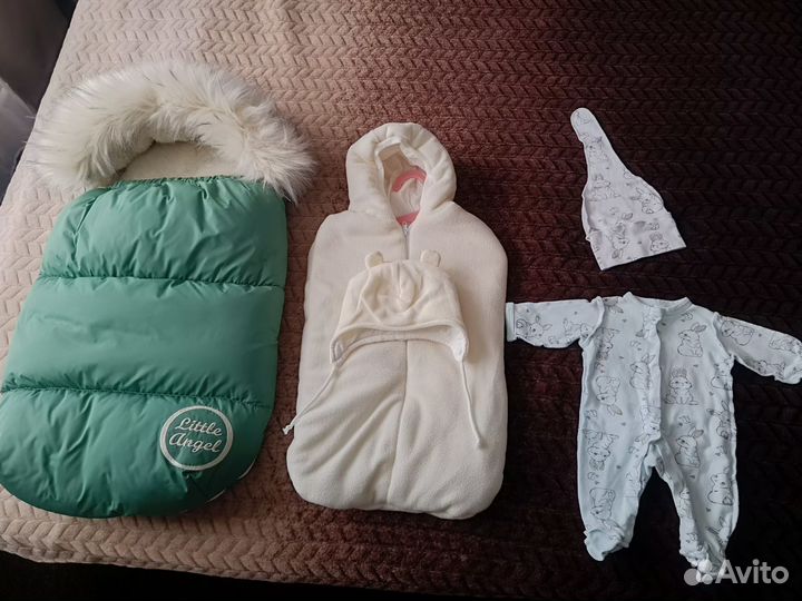 Конверт на выписку зима для новорождённого