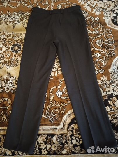 Школьные чёрные брюки для мальчика рост 140 см