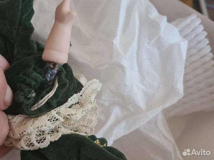 Вышлю винтаж 50е Италия миниатюра пупсик15см фарф