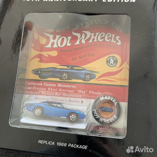 Hot wheels replica 1968 package