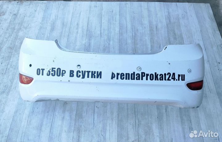 Бампер задний Hyundai Solaris, I 2011