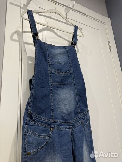 Джинсовый комбенизон для беременных 42-44