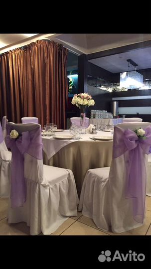 Банты на стулья свадебные