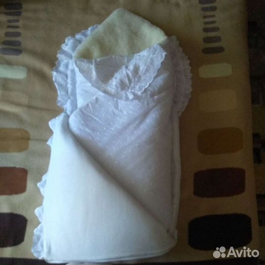 Меховой конверт для новорожденного