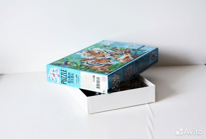 3D puzzle. 3Д пазл. Тигры