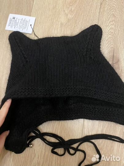 Шапка кошка с ушками