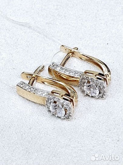 Золотые серьги 585 проба 3,16 гр Ар.135