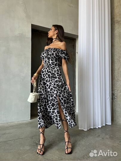 Платье леопард опт/розница