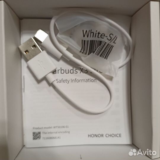New наушники TWS Honor Choice Earbuds X3 Lite белы
