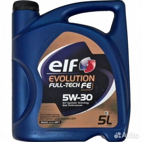 Масло мотор. ELF evolution fulltech FE 5W30 (5L/3)