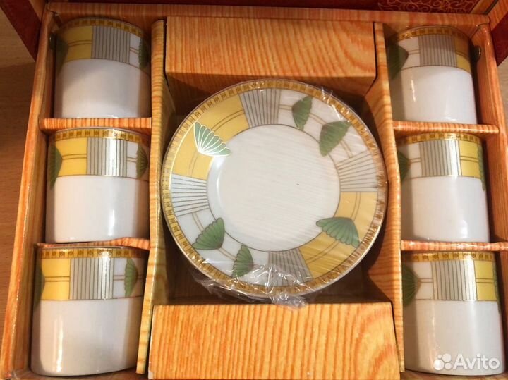 Кофейный фарфоровый набор «Зонтик» 12 предметов