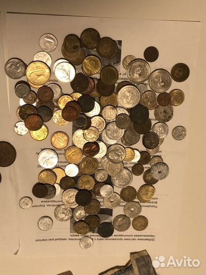 Монеты СССР и зарубежных стран набор