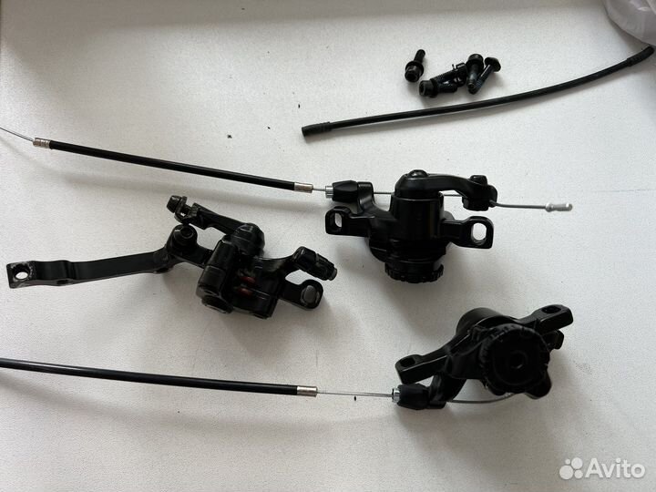 Тормозные ручки с монеткой, суппорта shimano