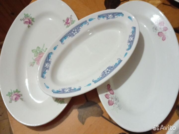 Блюда овальные Зик, два больших Буди