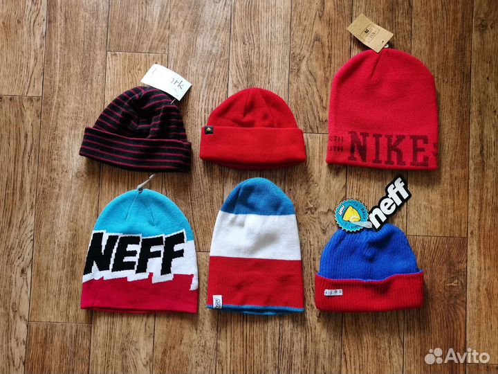 Шапки dc shoes, dvs, neff, nike, emerica y2k