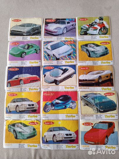 Вкладыши от жвачек