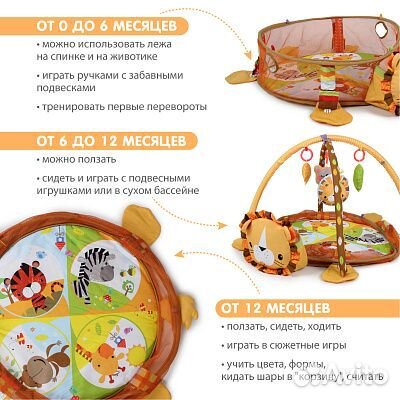 Развивающий коврик новый