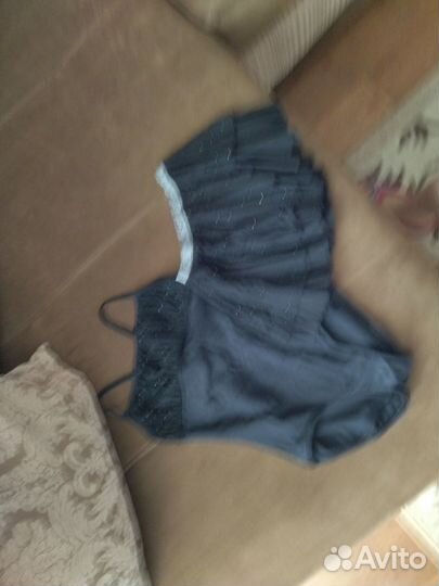 Купальник гимнастический с юбкой размер 128-134