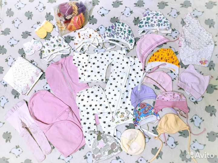Вещи большой коробкой на девочку до года/ Бронь