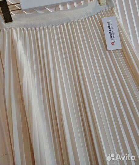 Роскошная Юбка гофрэ в цвете айвори