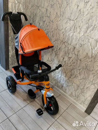Велосипед коляска с ручкой
