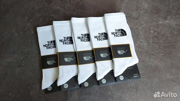 Носки North Face белые хлопковые