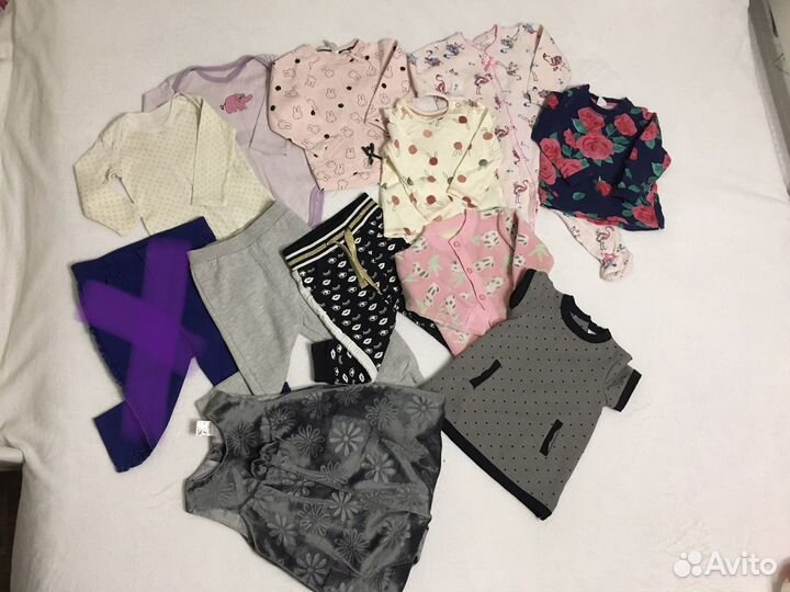 Вещи пакетом на девочку 80