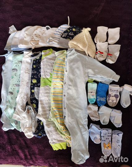 Детские вещи пакетом на мальчика с 0 до 18мес
