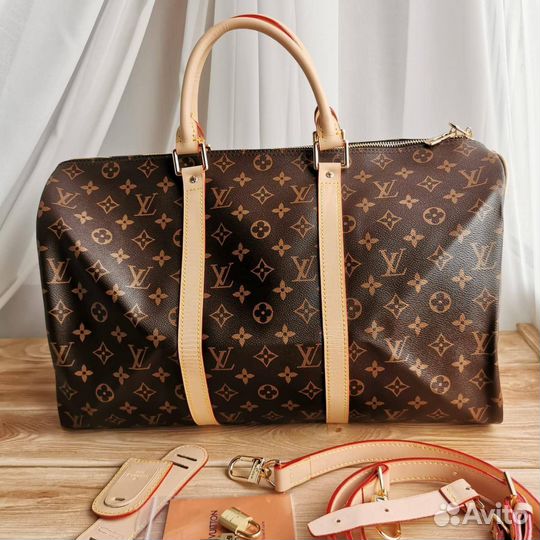 Дорожная сумка Louis vuitton коричневая