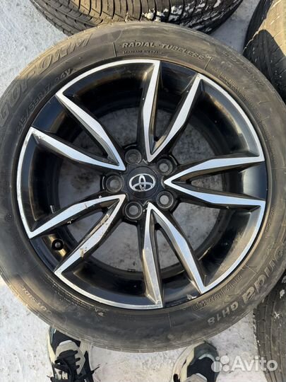 Литые диски r17 5x114 3 с резиной camry exclusive