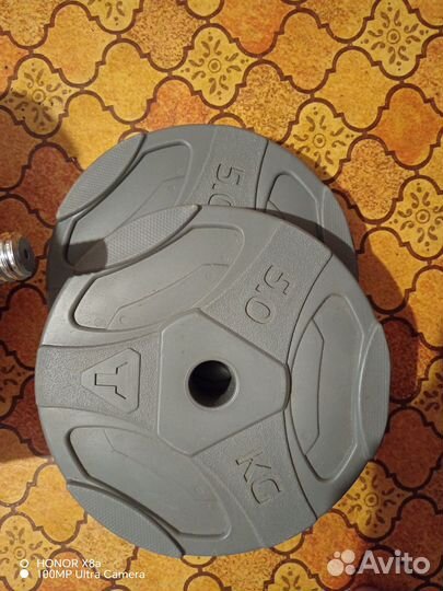 Штанга с блинами