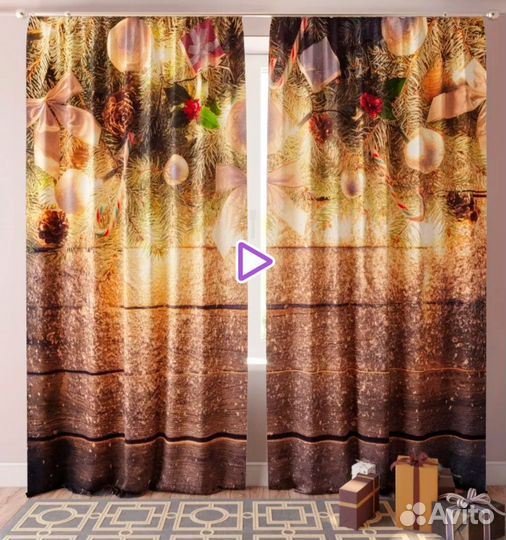 Новые новогодние фотошторы